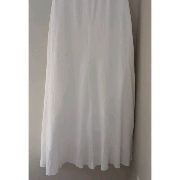 Chico's Embroidered Midi Dress Size 3 XL 16 White Sleeveless Gauzy Beach Coastal - Picture 8 of 10